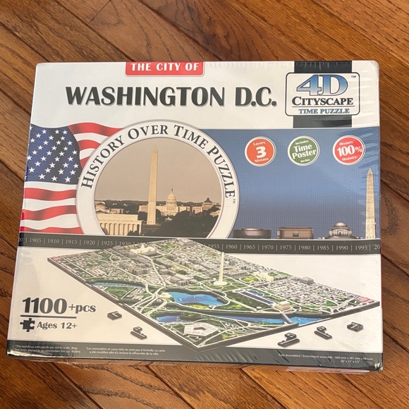 4D Washington DC Skyline Time Puzzle - Picture 1 of 5